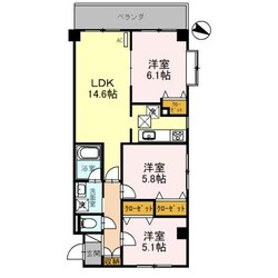 シャインヒルIIIの物件間取画像